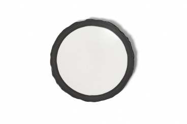 Teller flach Coupe schwarz 25cm Limits von Comas 