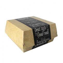 Burger Boxen aus Pappe "pure" 15,5 x 15,5 cm "Good Food" XXL, ab 200 Stück Papstar 