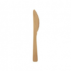 Bambus Messer "pure" 17 cm natur, Palette = 59.000 Stück Papstar 