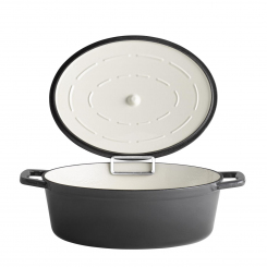 Bräter mit Deckel 5 Stars schwarz 5 Liter von APS 