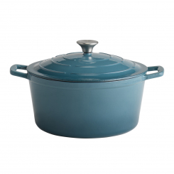 Kochtopf mit Deckel 5 Stars blau 6 Liter von APS 