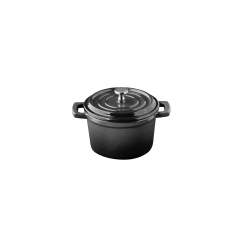 Mini-Topf mit Deckel 5 Stars schwarz 11 cm von APS 