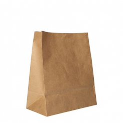 Blockbodenbeutel, Kraftpapier 22 x 18,5 x 9,7 cm braun, 500 Stück 