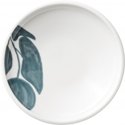 Suppenteller tief rund coup 15 cm Boldleaf Dekor Shiro von Schönwald 
