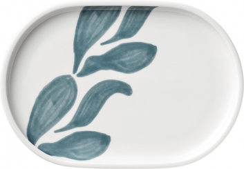 Servierplatte oval coup 23 x 16 cm Dekor Boldleaf Shiro von Schönwald 