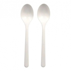 BIO-PP Löffel (Mehrweg) Weiß 19 cm, extra stabil 