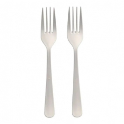 BIO-PP Gabel (Mehrweg) Weiß 19 cm, extra stabil, in Spenderbox 