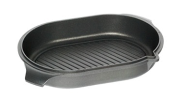AMT Bräter-Deckel mit Grillboden 41 × 28 × 6 cm aus Aluguss 