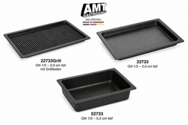 AMT GN 1/2 Back-/Bratplatte aus Aluguss – Induktion 