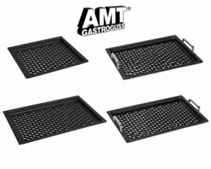 AMT GN BBQ-Grill-Back-/Bratplatten mit offener Raute aus Aluguss  
