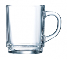 Glühweinglas Henkelbecher 250ml geeicht 0,2l Arcoroc, ohne Logodruck ab 6.600 Stück