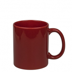 Becher Wiesbaden Keramik rot 350 ml mit Druck 