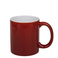 Becher Wiesbaden Keramik red crystal 350 ml mit Druck 