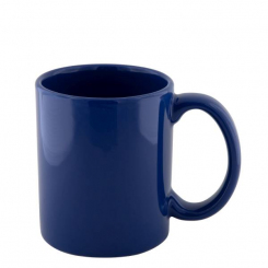 Becher Wiesbaden Keramik reflex blue 350 ml mit Druck 