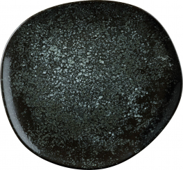 Vago Teller flach 29 cm Cosmos Black Bonna 