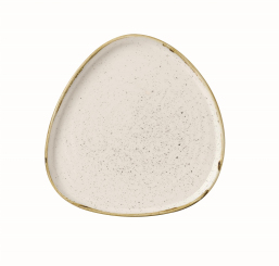Churchill Stonecast Barley White Teller dreieckig mit Rand 20cm 