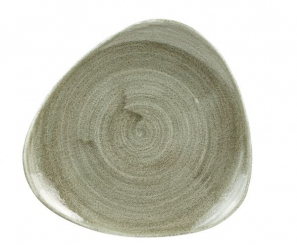 Churchill Stonecast Patina Burnished Green Teller flach dreieckig 19,2cm 