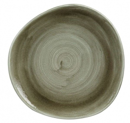 Churchill Stonecast Patina Burnished Green Teller flach rund organic 28,6cm 