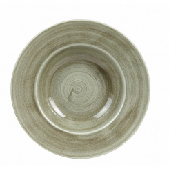 Churchill Stonecast Patina Burnished Green Teller tief Fahne 28cm/0,47l 