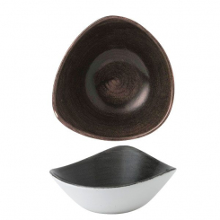 Churchill Stonecast Patina Iron Black Schale dreieckig 18,5cm/0,37l ab 12 Stück