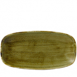 Churchill Stonecast Plume Olive Chefs Oblong Platte 35,5x18,9cm 