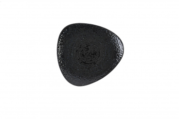 Churchill Studio Prints Homespun Chroma Carbon Teller flach dreieckig 22,9 cm 