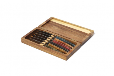 Steakmesser Set in Holzschatulle Comas Besteck 