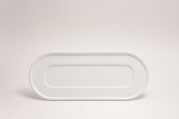 Deckel für Ovale Schale 38,5 cm Melamin Primeware Weiß 