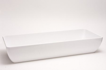 Eckige Schale groß Melamin Primeware Weiß 