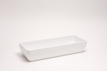 Eckige Schale mittel Melamin Primeware Weiß 