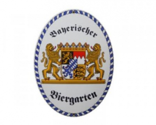 Emailleschild Bayrischer Biergarten 