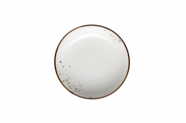 Teller tief 21 cm Pintar weiß/braun Mäser 
