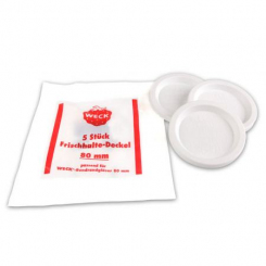 Frischhalte-Deckel 5er Beutel für Weck-Rundrandgläser 