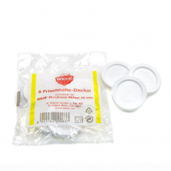Frischhalte-Deckel 5er Set für Weck-Rundrandgläser 