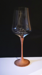 GABRIEL-GLAS 2er Geschenkkarton Weinglas StandArt 510ml mit Holzstiel aus Kirschholz 