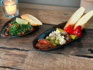 Geriffelte Muschelschale 20x16x2,7, schwarz/matt Q Squared 