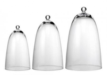 Glas-Cloche runder Griff Zieher 