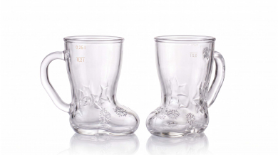 Glühweinstiefel 300ml mit Druck 