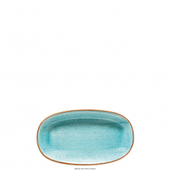 Gourmet Platte 19 x 11 cm Aura Aqua Bonna 