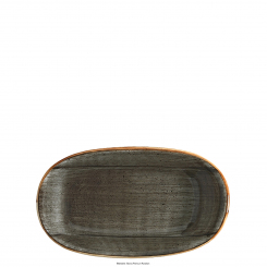 Gourmet Platte oval 24 x 14 cm Aura Space Bonna 