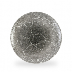 Churchill Studio Prints Kintsugi Reverse Quartz Black Teller flach coupe 28,8 cm 