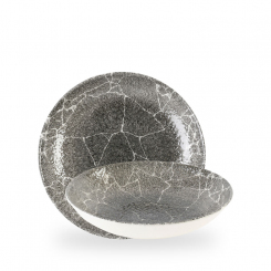 Churchill Studio Prints Kintsugi Reverse Quartz Black Teller tief coupe 24,8 cm 