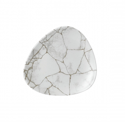 Churchill Studio Prints Kintsugi Agate Grey Teller flach dreieckig 19,2 cm 