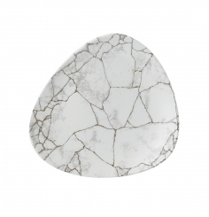 Churchill Studio Prints Kintsugi Agate Grey Teller flach dreickeig 22,9 cm 