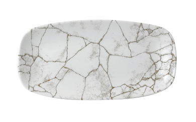 Churchill Studio Prints Kintsugi Agate Grey Platte 29,8 x 15,3 cm 