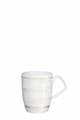 Kaffeebecher 37,5 cl weiß Porzellan Derby Mäser 