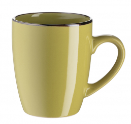 Kaffeebecher 40 cl grün Metallic Rim Mäser 