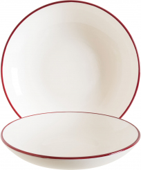 Bloom Teller tief 23 cm Linea Burgundy von Bonna 