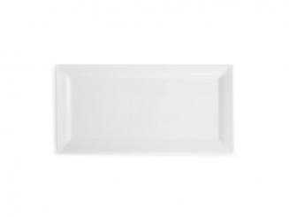 Melamin Diamond Platte 36 x 17,5 cm, weiß Q Squared 