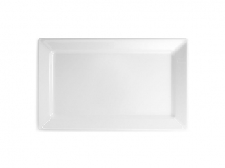 Melamin Diamond Platte 44 x 27 cm, weiß Q Squared 